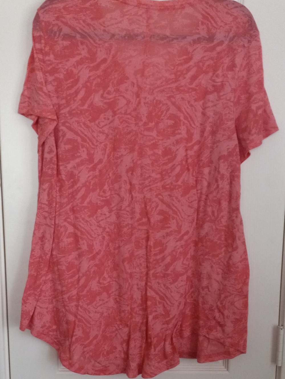 Set of 3 Super Soft V-Neck T-shirts - Coral Pink, Gray & Turquoise Blue - Picture 8 of 10